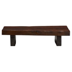 Brutalist Rectangular Coffee Table, France, 1950s