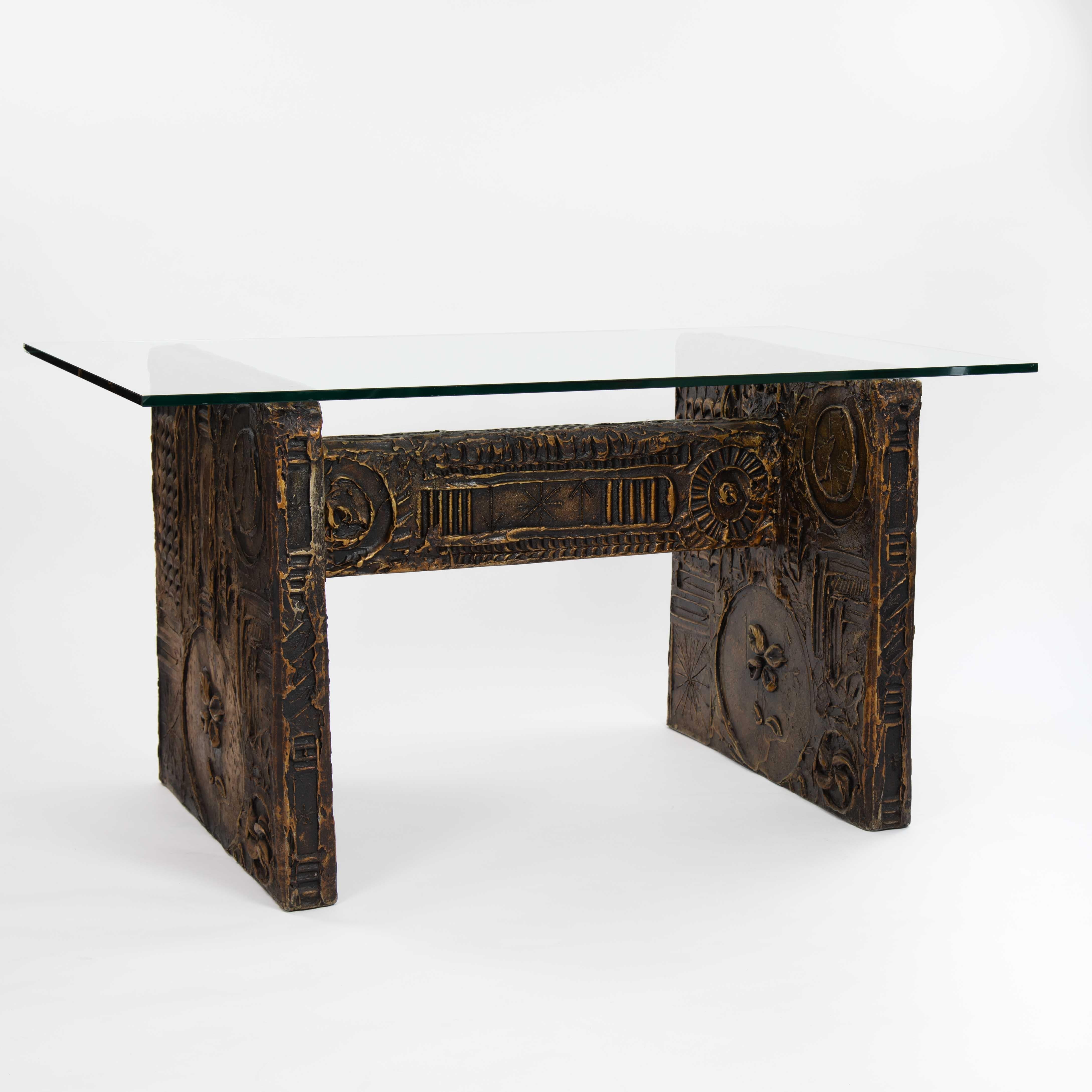 Brutalist Resin Dining Table GOOP by Adrian Pearsall for Craft Associates 1970s 3