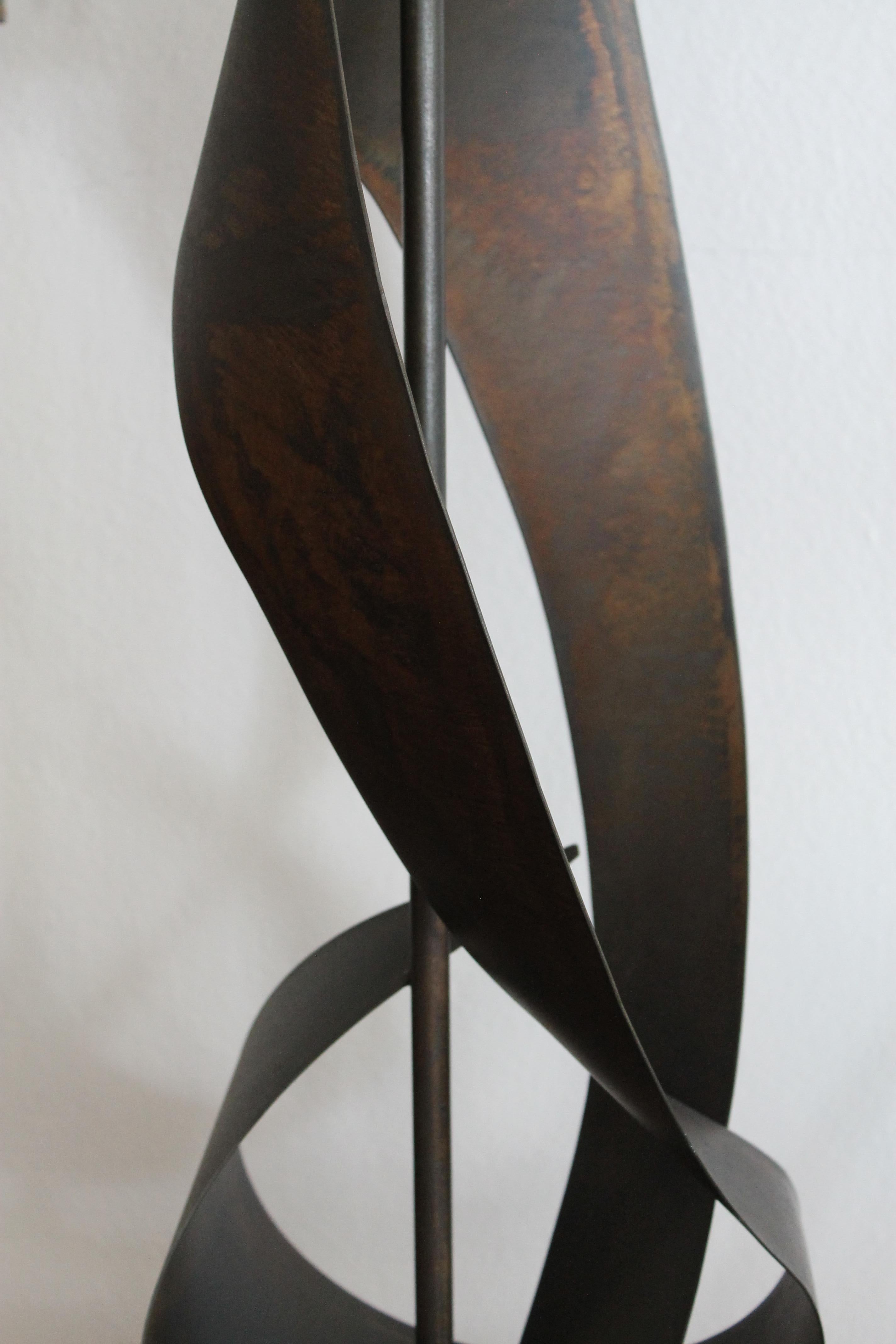 Mid-20th Century Brutalist Ribbon Cut Lamp by Richard Barr and Harold Weiss for Laurel