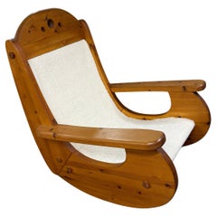 Brutalist rocking chair