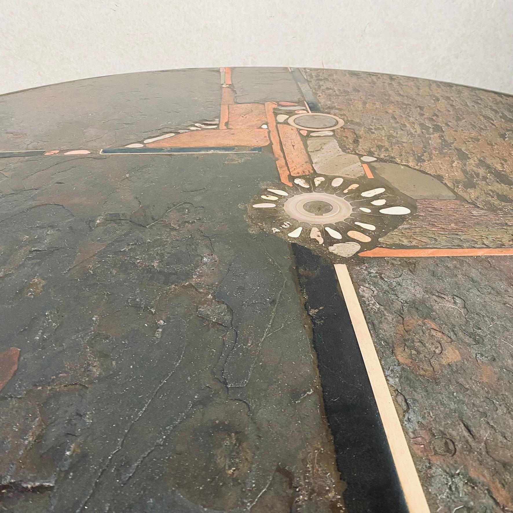 Table basse ronde brutaliste du sculpteur Paul Kingma, Pays-Bas, 1984 en vente 2