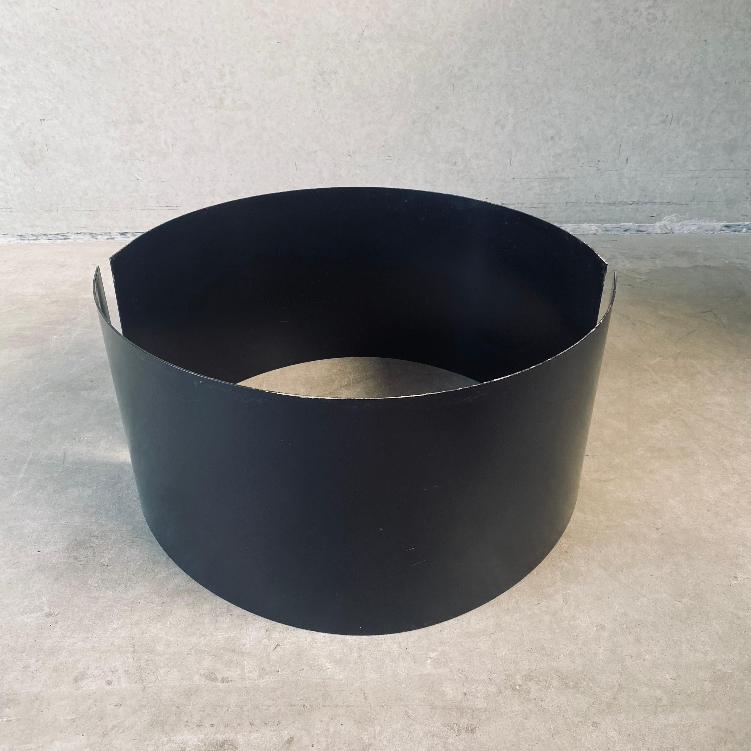 Brutalist Round Coffee Table by Sculptor Paul Kingma, Netherlands, 1985 For Sale 12