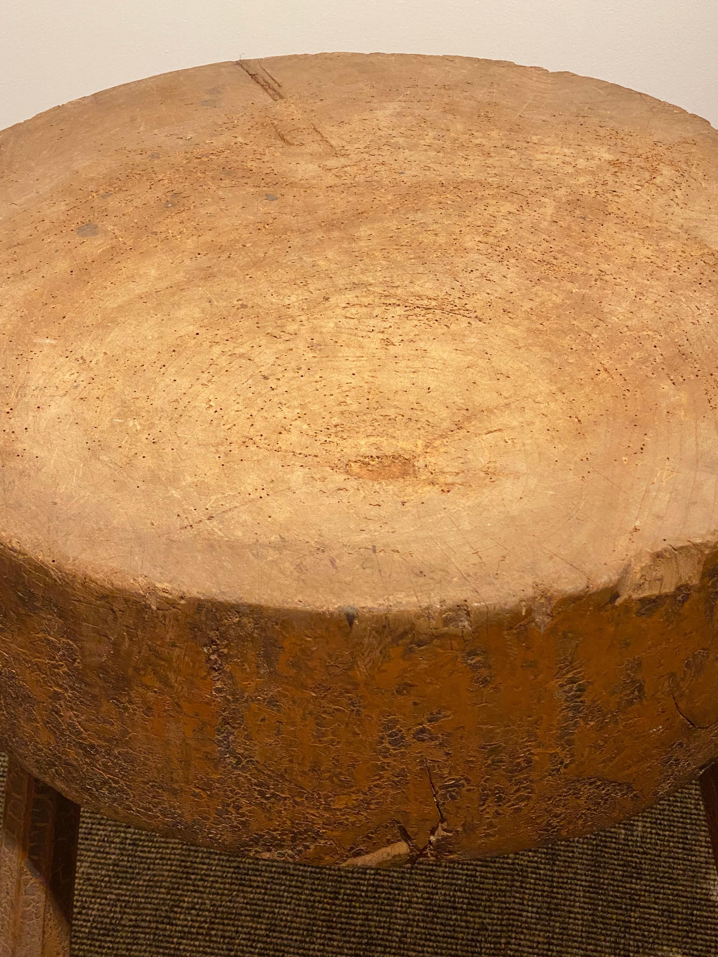 Brutalist round Tripod Table 5