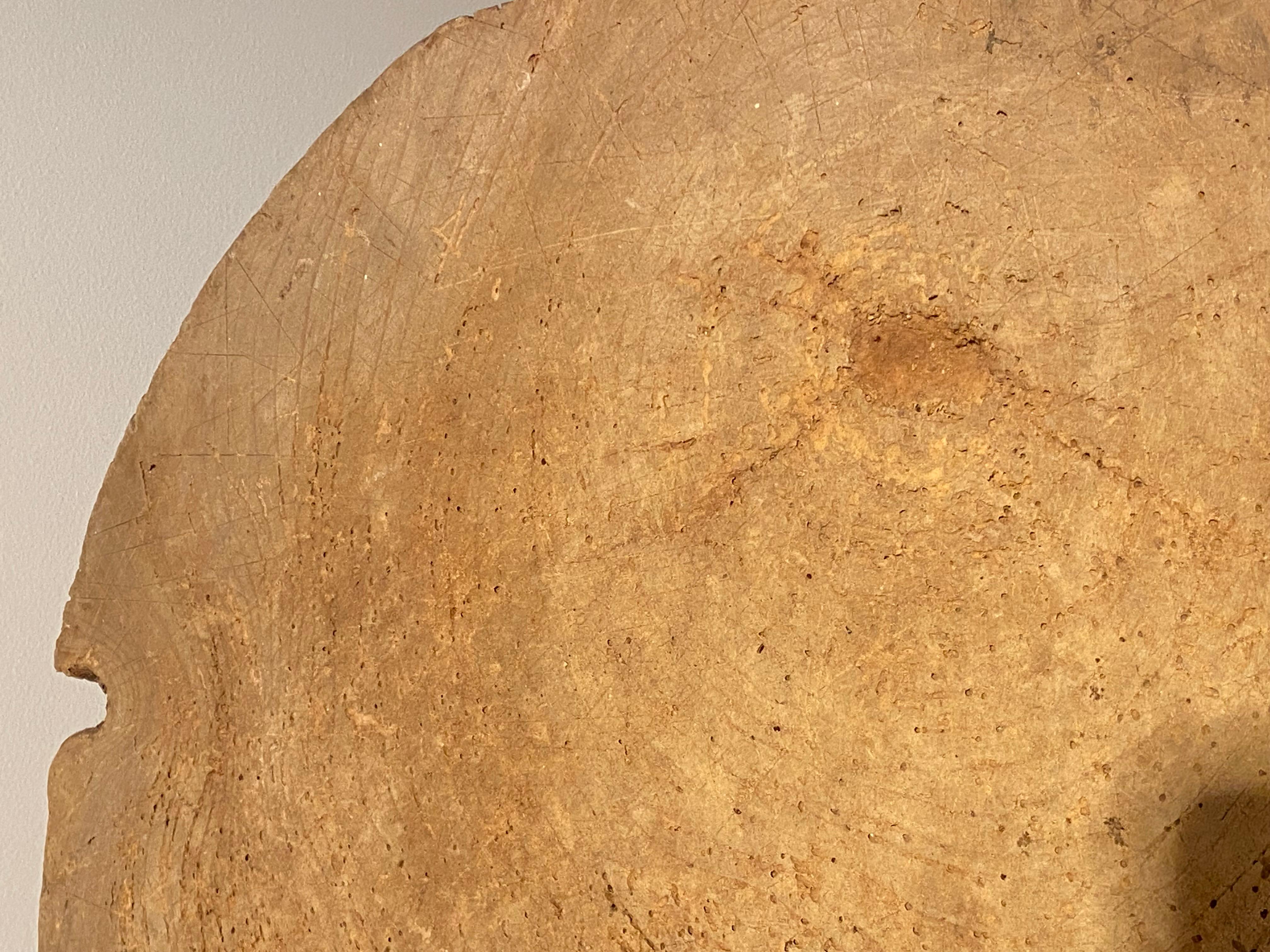 Brutalist round Tripod Table 1