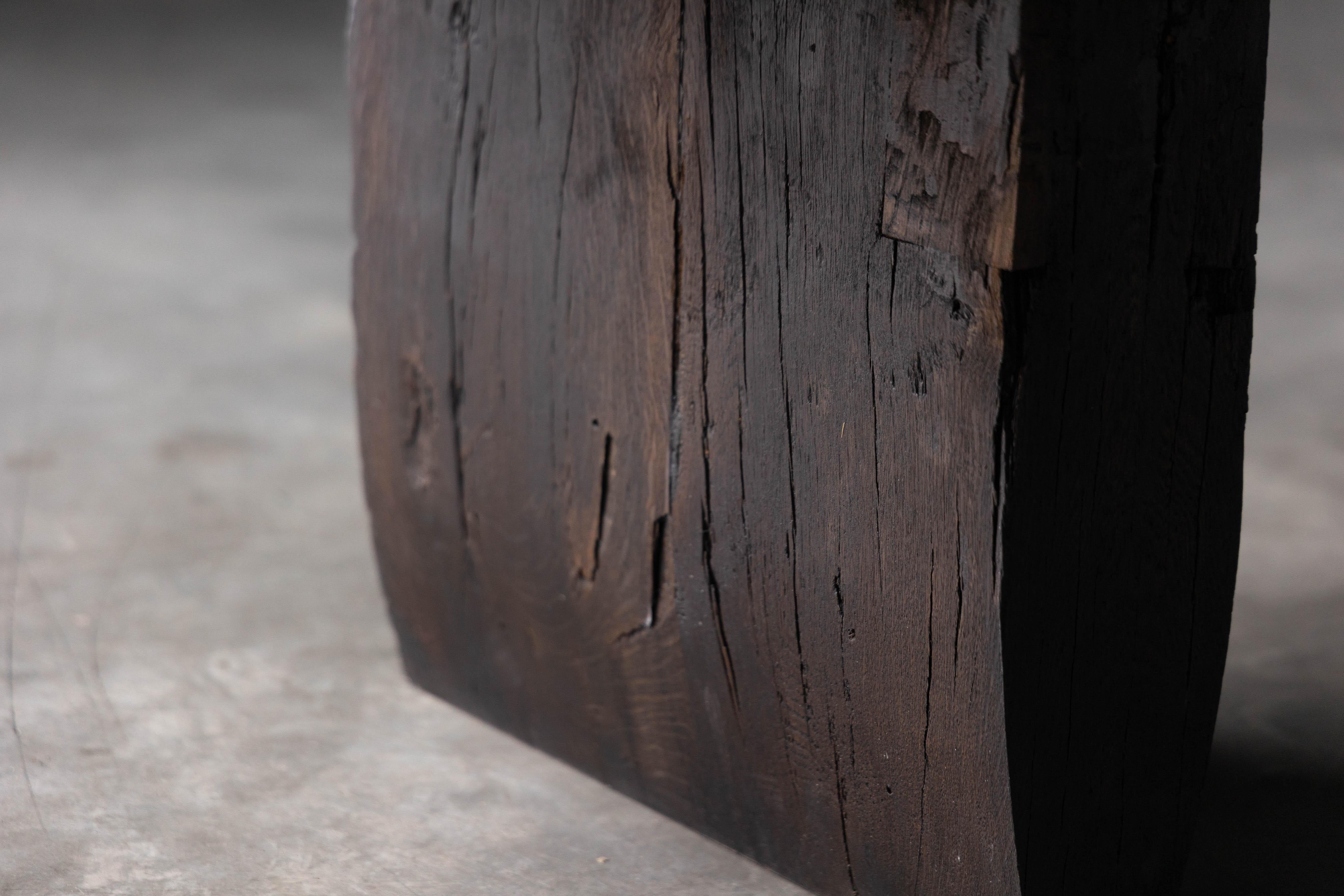 Brutalist Rustic Coffee Table - Late 18th Century For Sale 6