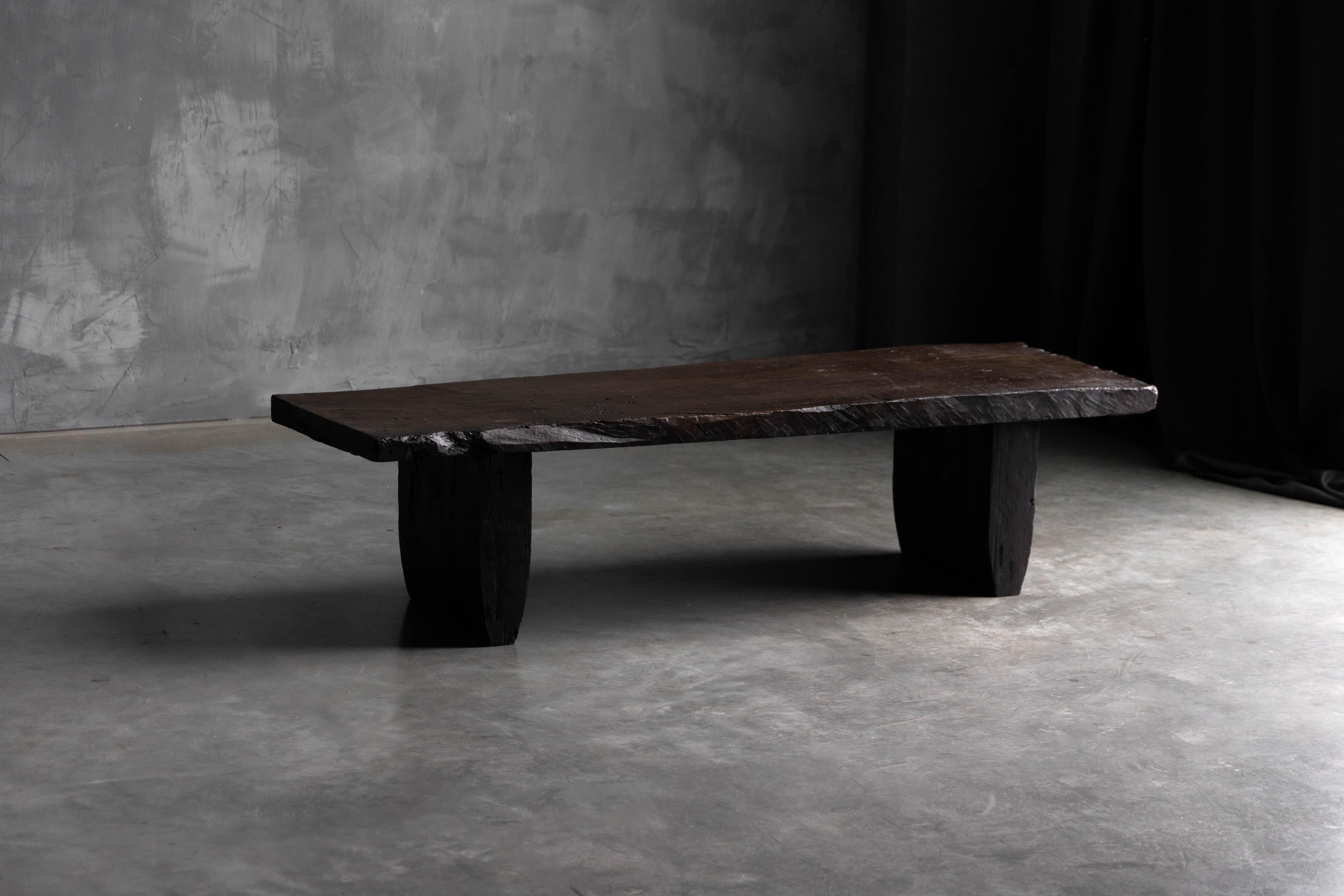 Brutalist Rustic Coffee Table - Late 18th Century For Sale 3