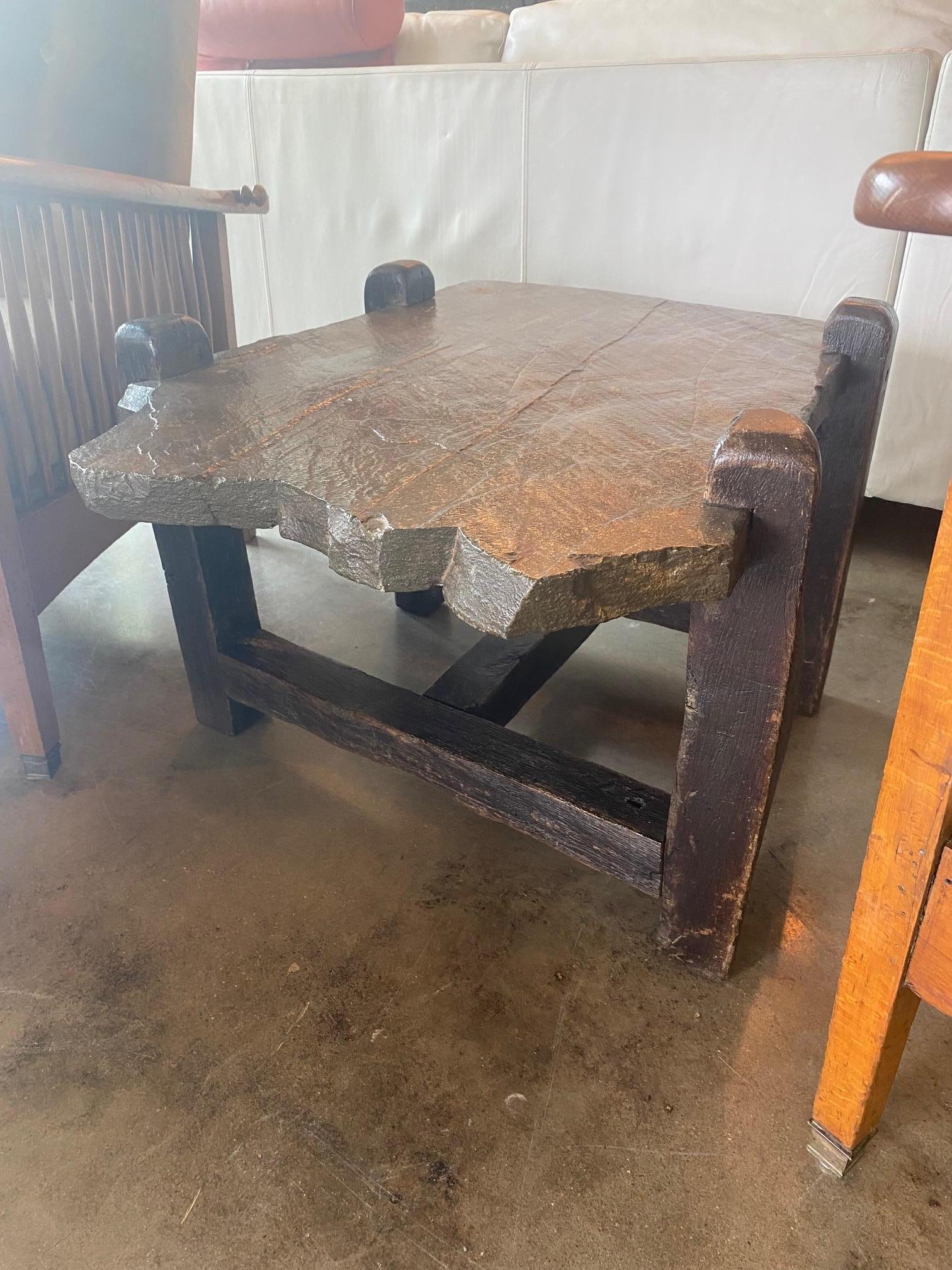 Brutalist Rustic Stone Table, France, 1940s For Sale 2