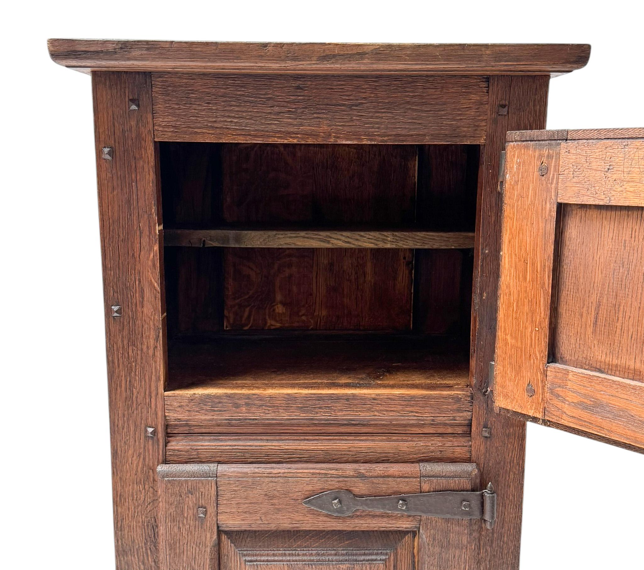 Brutalist Rustic Wabi Sabi Cupboard, 1970s For Sale 5