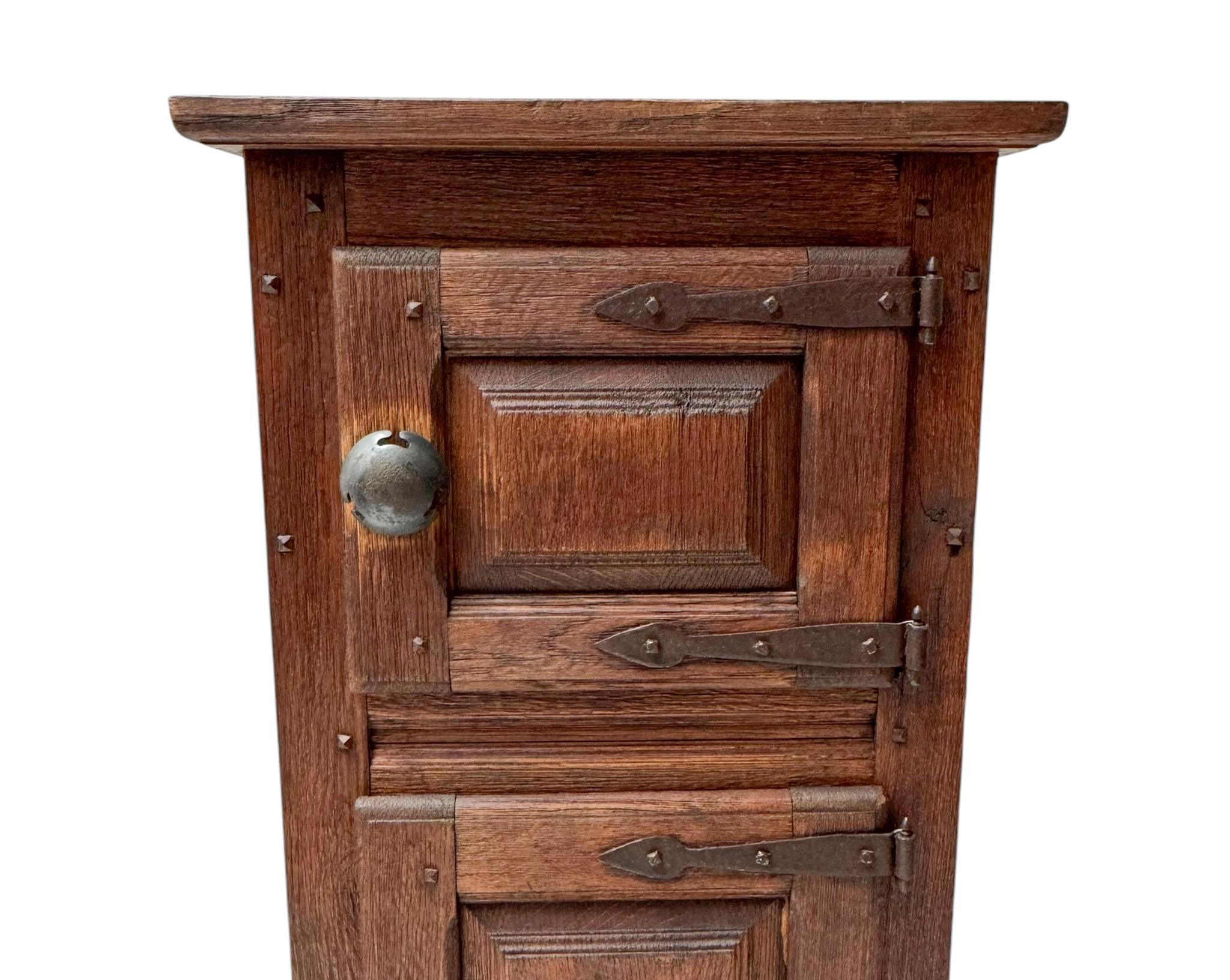 Brutalist Rustic Wabi Sabi Cupboard, 1970s For Sale 1