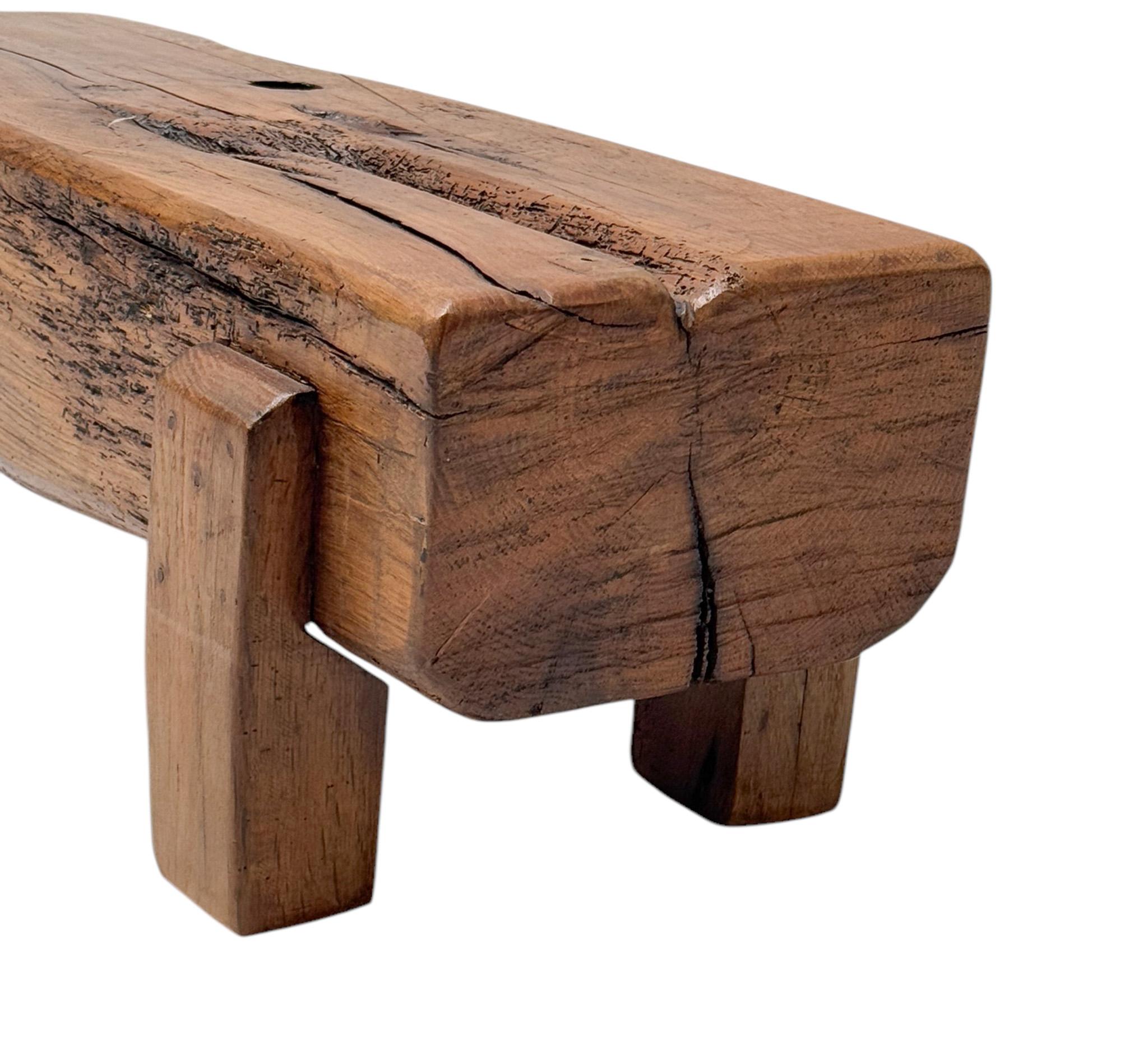 Table d'appoint brutaliste et rustique Wabi Sabi, 1970 en vente 4