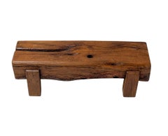 Brutalist Rustic Wabi Sabi Side Table, 1970s