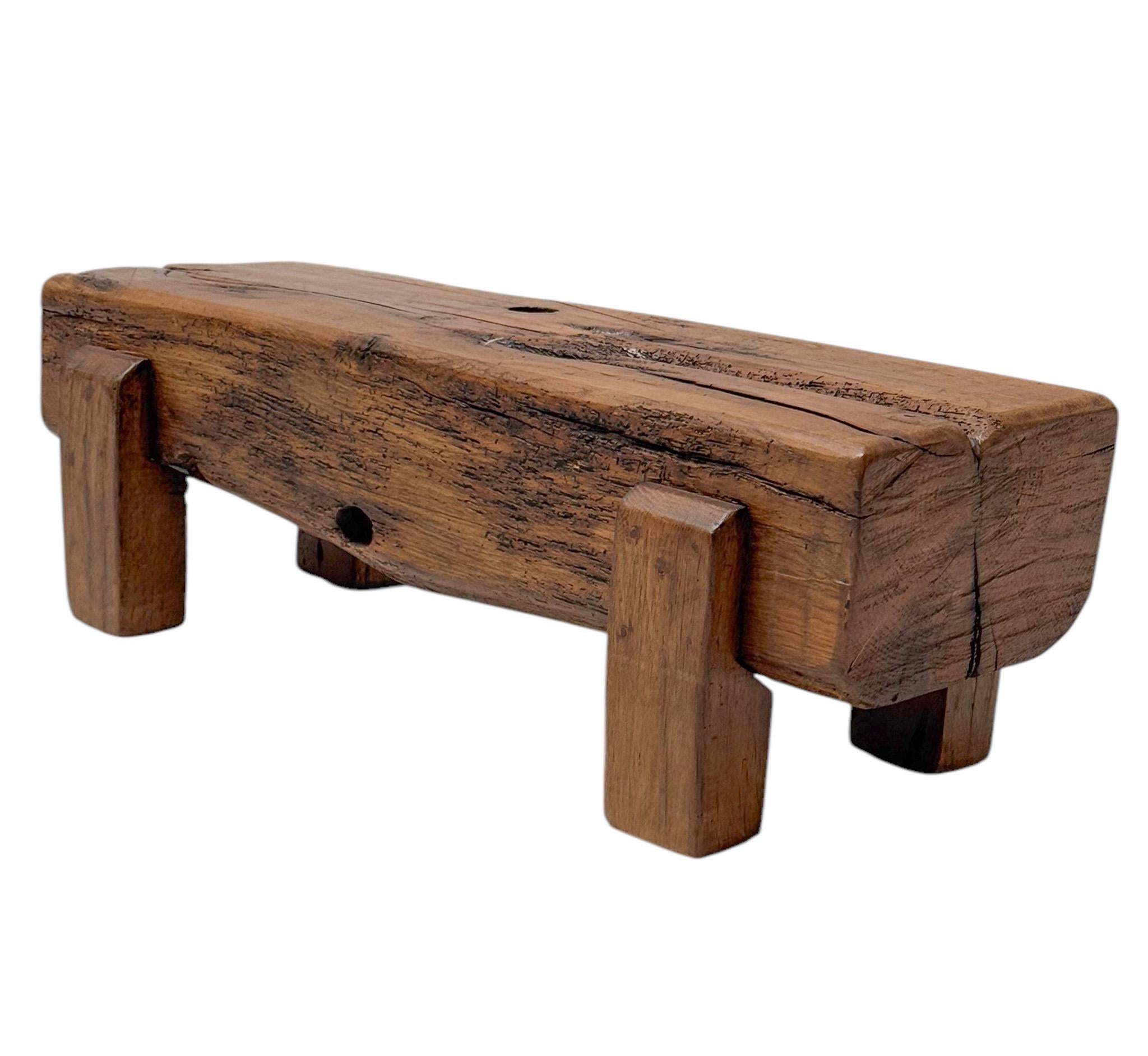 Fin du 20e siècle Table d'appoint brutaliste et rustique Wabi Sabi, 1970 en vente