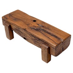 Brutalist Rustic Wabi Sabi Side Table, 1970s