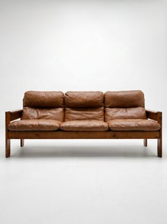 Brutalist Scandinavian-Style Three-Seat Sofa - 1970s