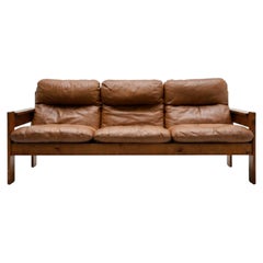 Brutalist Scandinavian-Style Three-Seat Sofa - 1970s