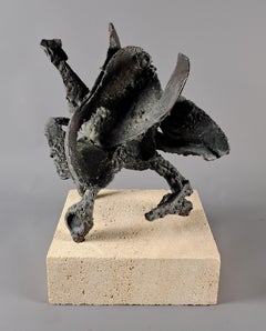 Brutalist School - Abstract Bronze With Green Patina