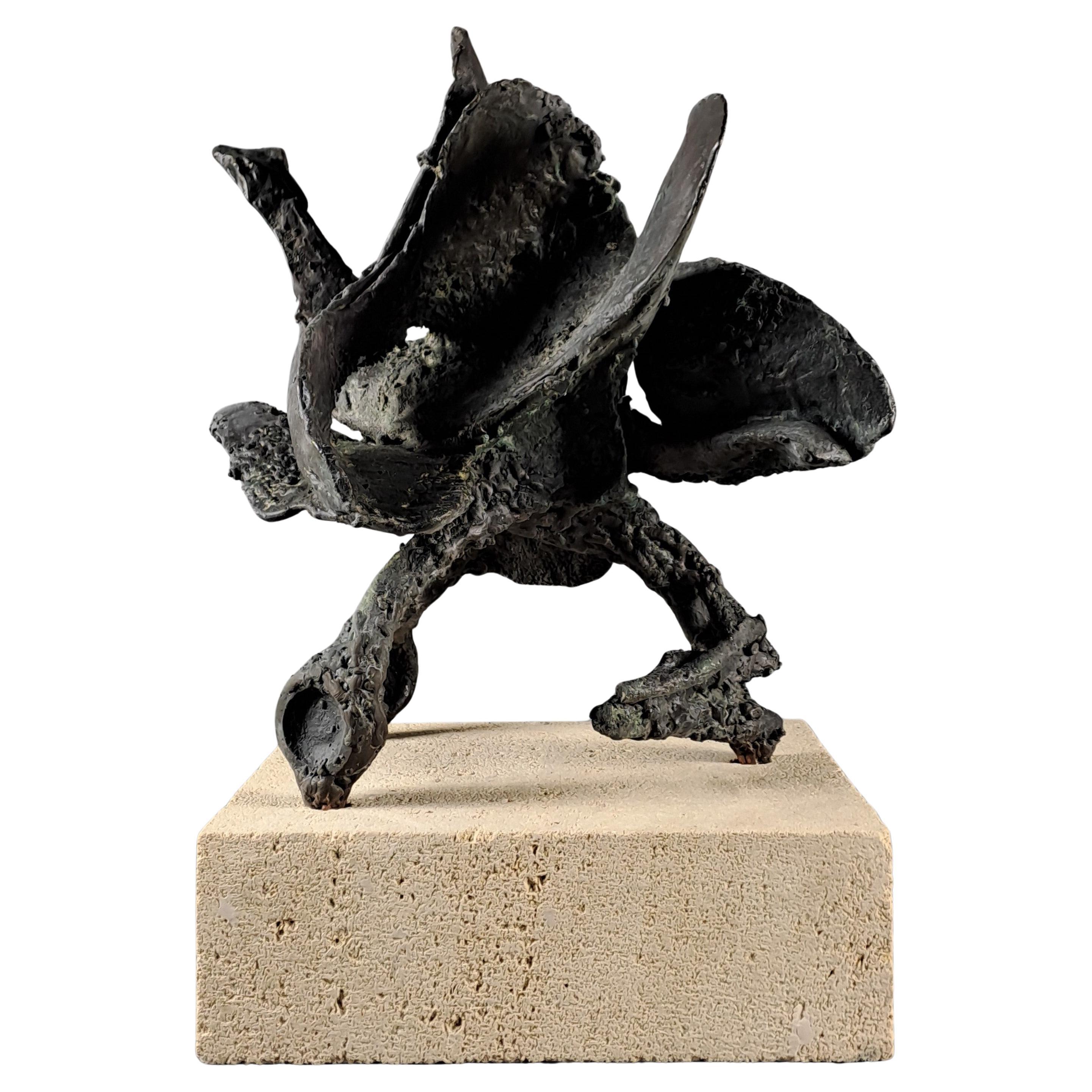 Brutalist School - Abstract Bronze With Green Patina