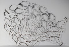 Brutalist School of Fish Wall Hanging Sculpture c 1970's after Jere