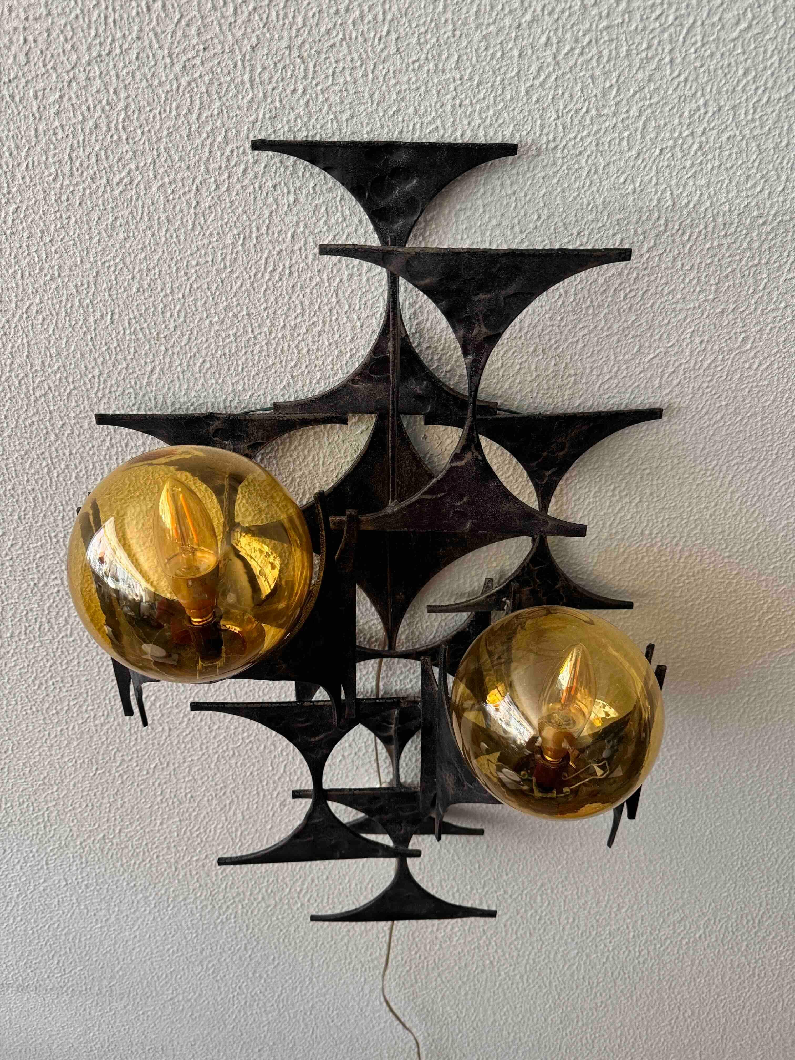 Applique brutaliste de Marc Weinstein, États-Unis, années 1960 en vente 3