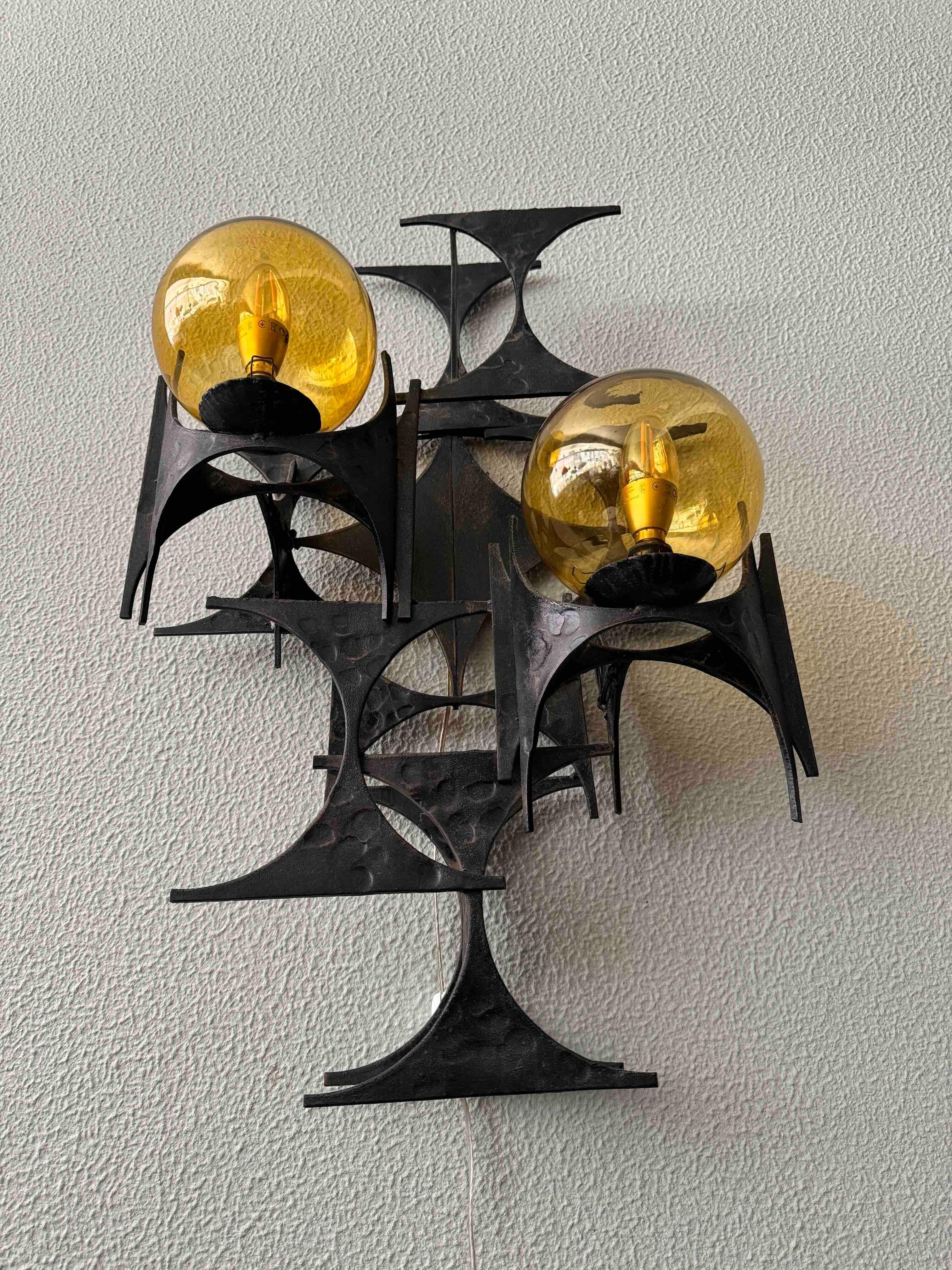 Applique brutaliste de Marc Weinstein, États-Unis, années 1960 en vente 4