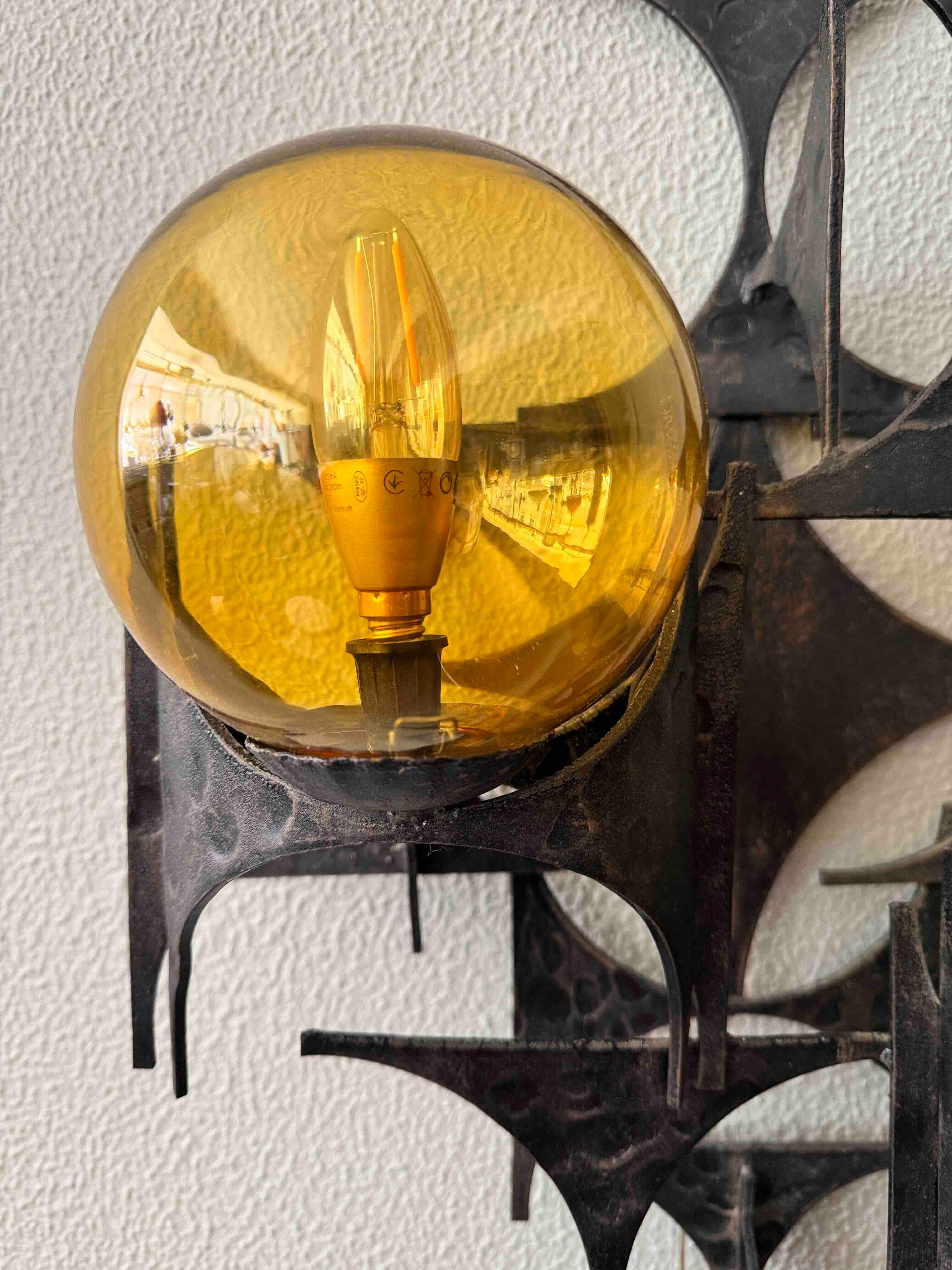 Applique brutaliste de Marc Weinstein, États-Unis, années 1960 en vente 5