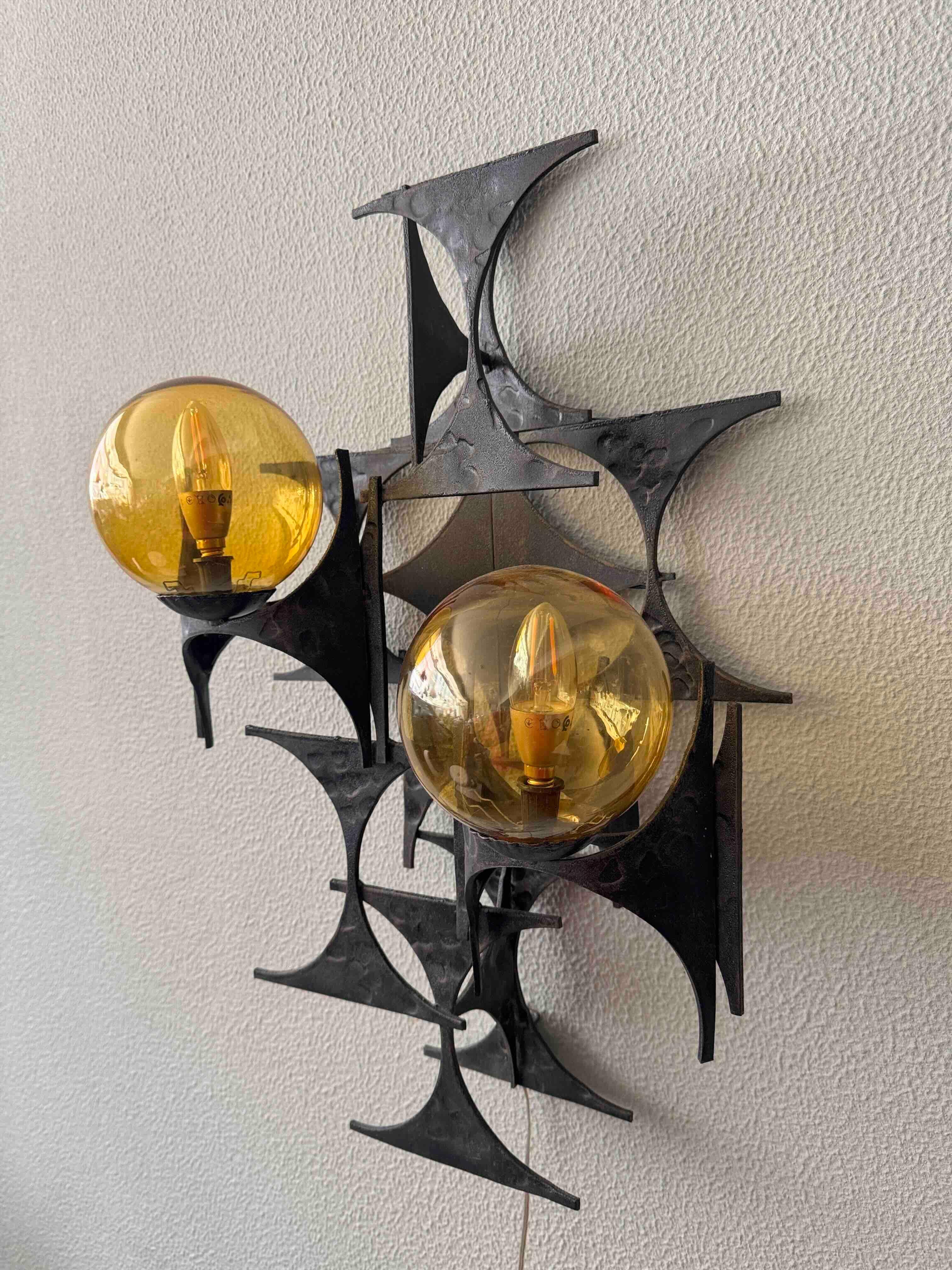 Applique brutaliste de Marc Weinstein, États-Unis, années 1960 en vente 7