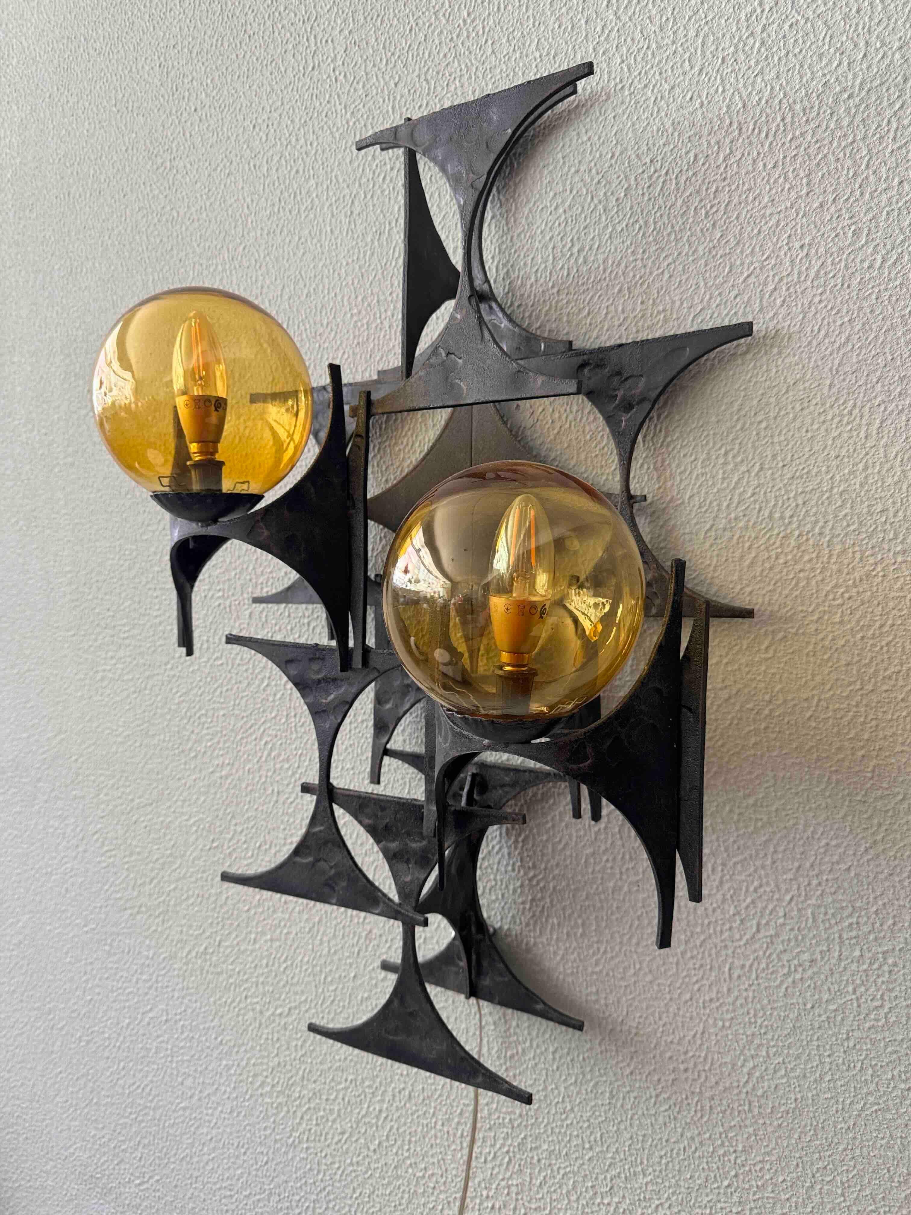 Applique brutaliste de Marc Weinstein, États-Unis, années 1960 en vente 10