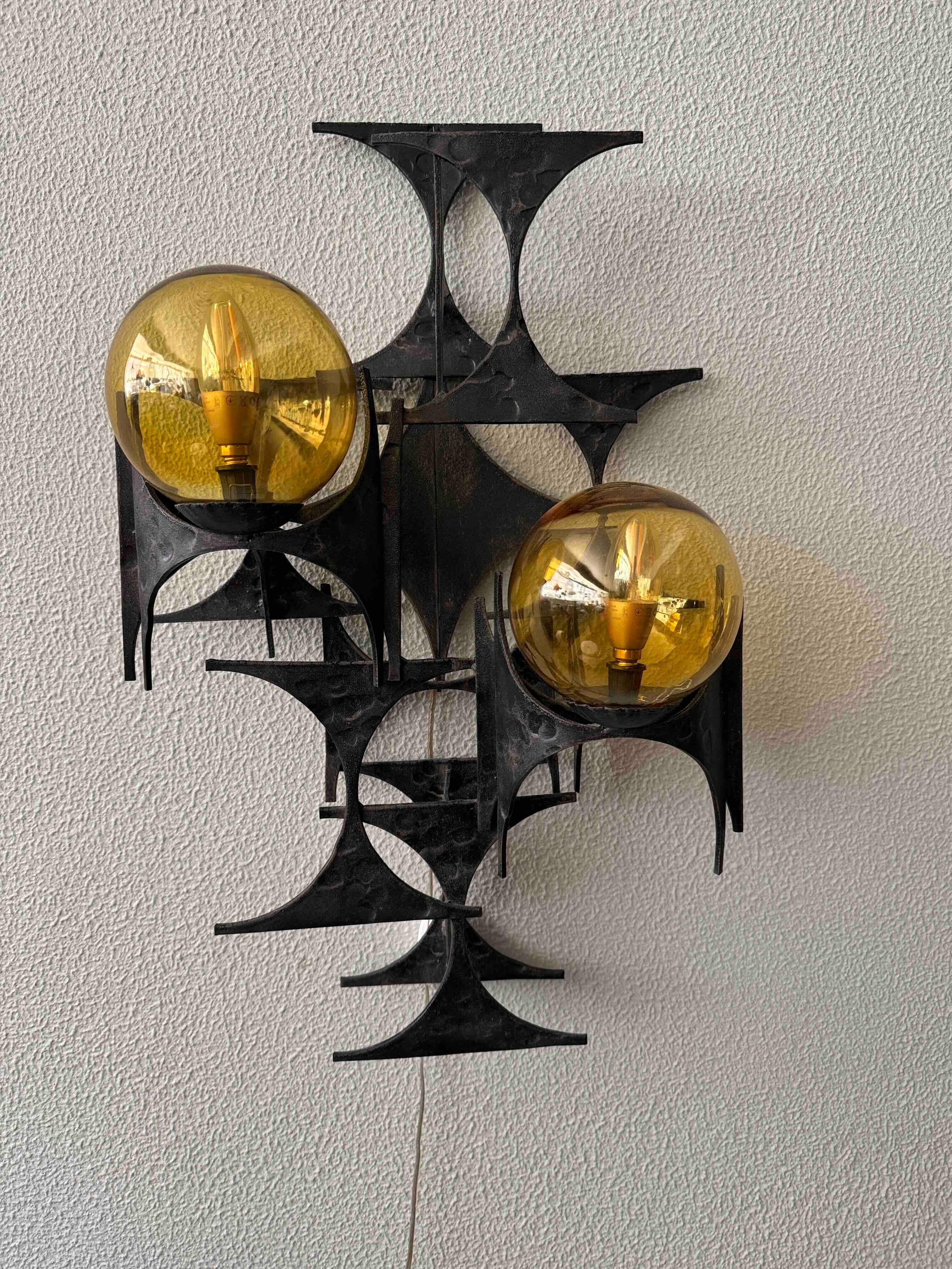 Brutalisme Applique brutaliste de Marc Weinstein, États-Unis, années 1960 en vente
