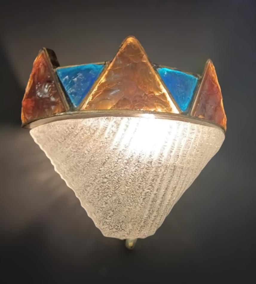 20th Century Brutalist Sconce by Marino Poccetti, 5 Available For Sale