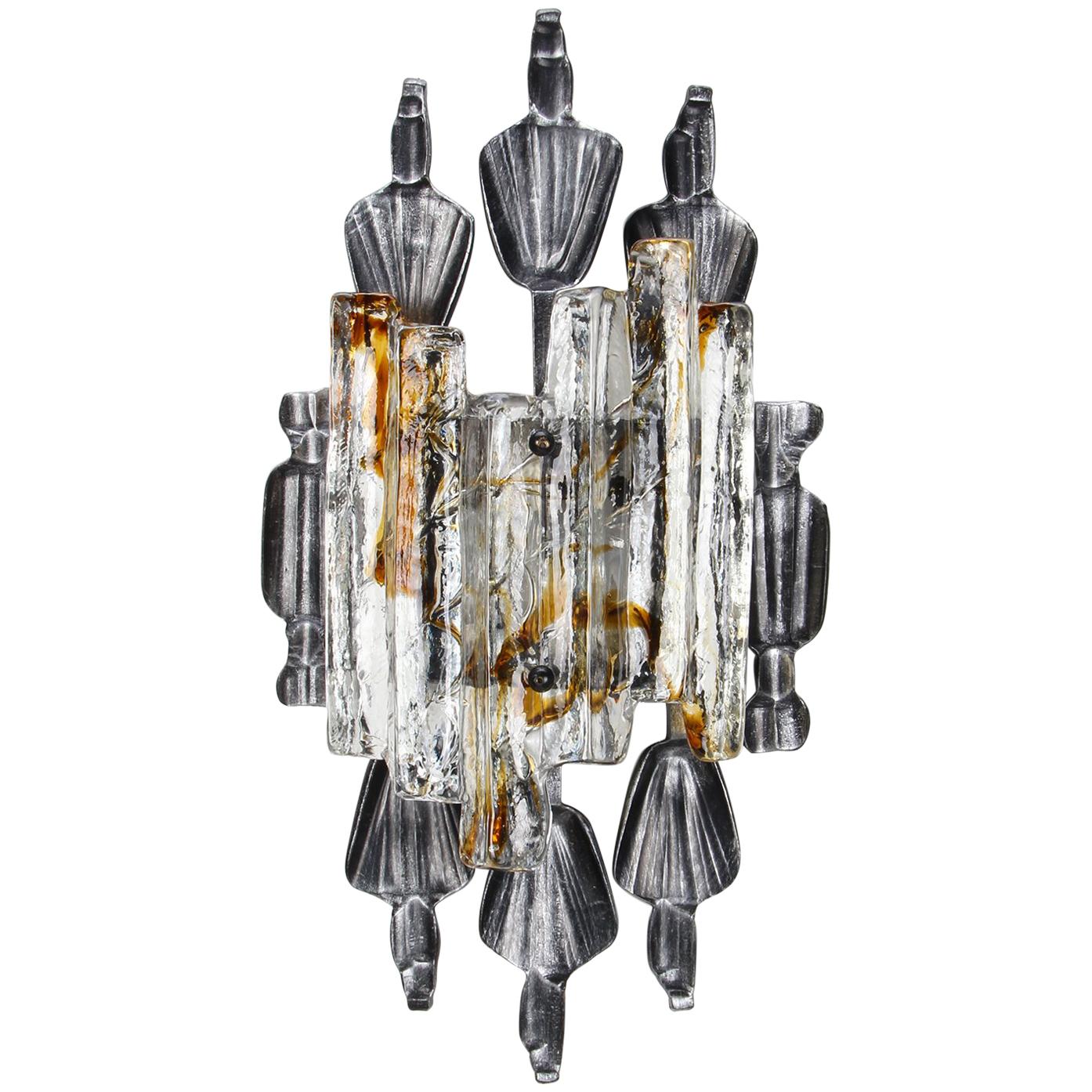 Brutalist Sconce by Tom Ahlstrom & Hans Ehrich, 1960s