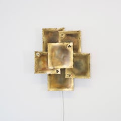 Brutalist Sconce designed by Svend Aage Holm Sorensen, 1960s, Denmark