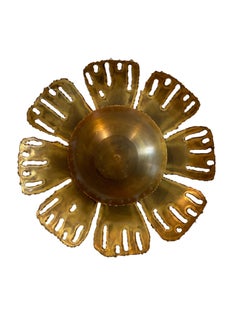 Brutalist sconce in brass