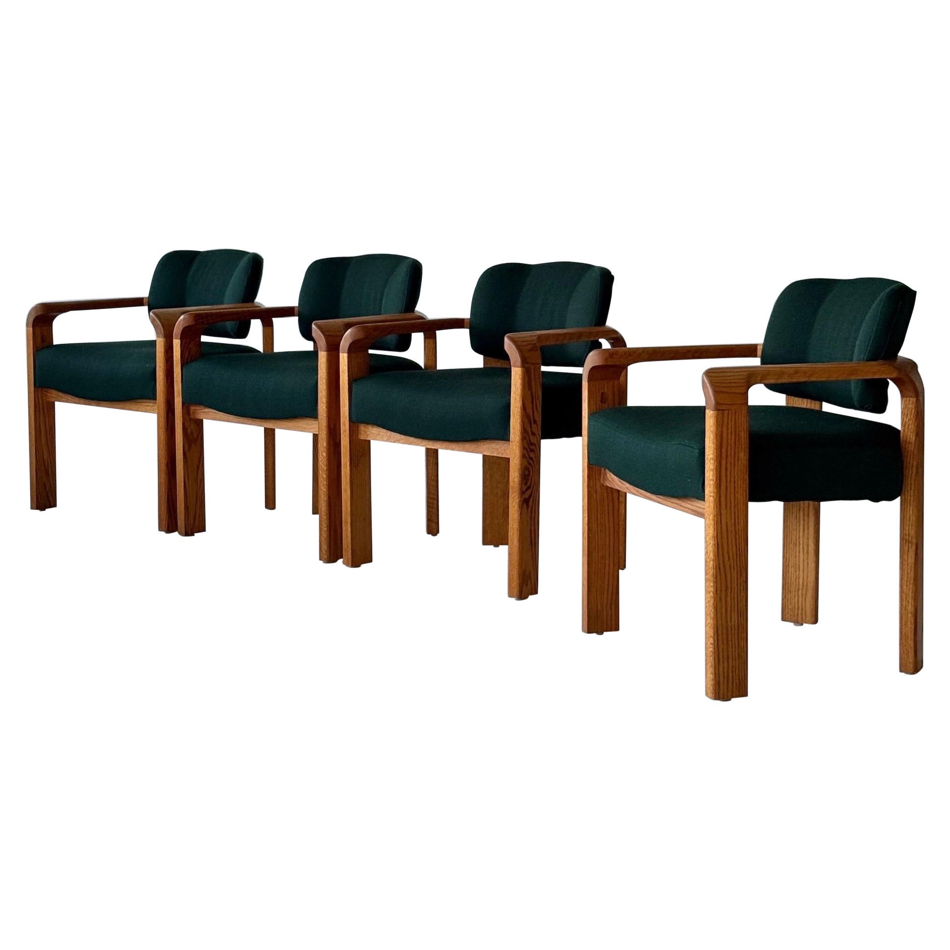Brutalistische skulpturale Esszimmerstühle von Lou Hodges für Generation 80 im Angebot