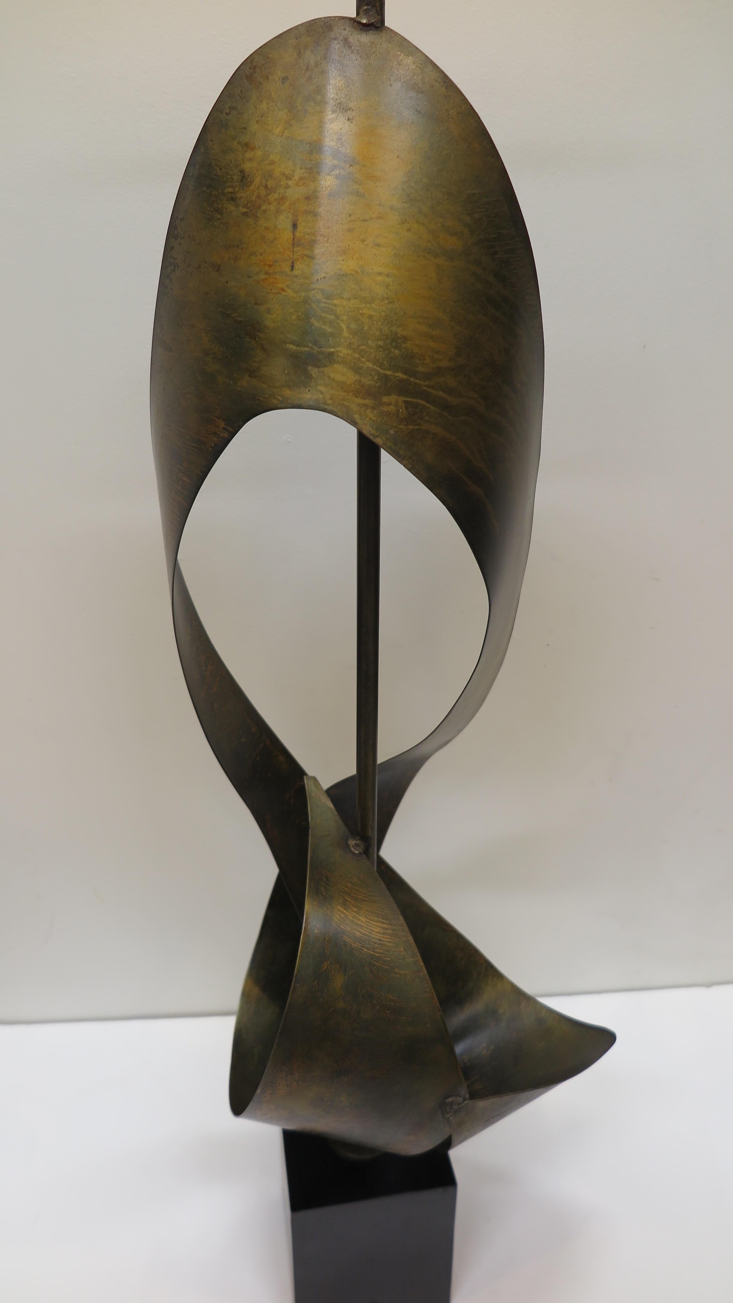 American Brutalist Sculptural Lamp Richard Barr for Laurel For Sale