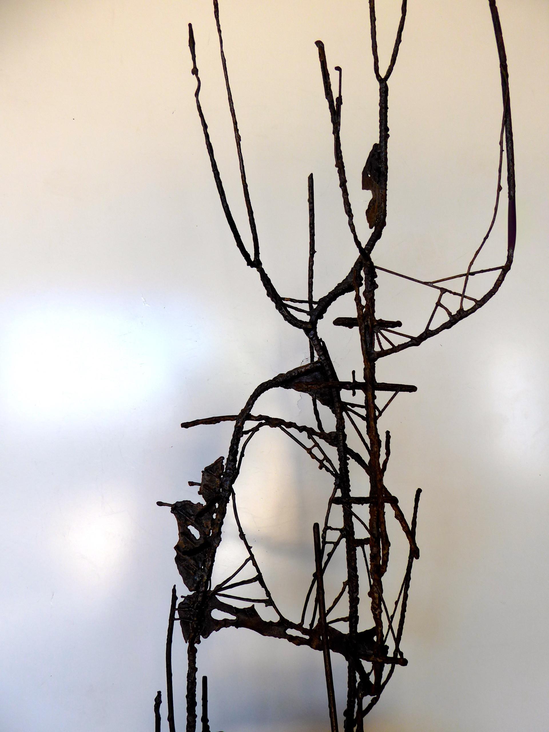 Welded Brutalist Sculpture Attributed to American Artist Jack Cartlidge For Sale