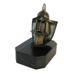 Brutalist Metal Midcentury Modern Conquistador Sculpture