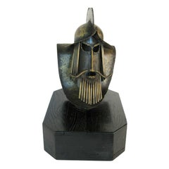 Brutalist Metal Midcentury Modern Conquistador Sculpture
