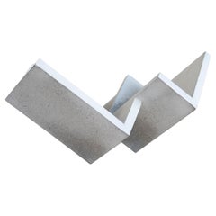 Sculpture Géométrique Béton Blanc Handcraft Formworks #1 par Manolo Menéndez