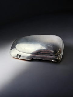 Brutalistischer Skulptur-Briefbeschwerer von Art3, massives Aluminium, Spanien, 1970er Jahre