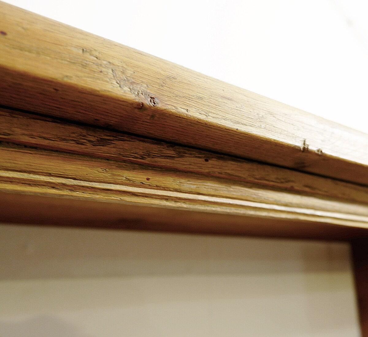 Brutalist shelf in solid wood - 1950s For Sale 1