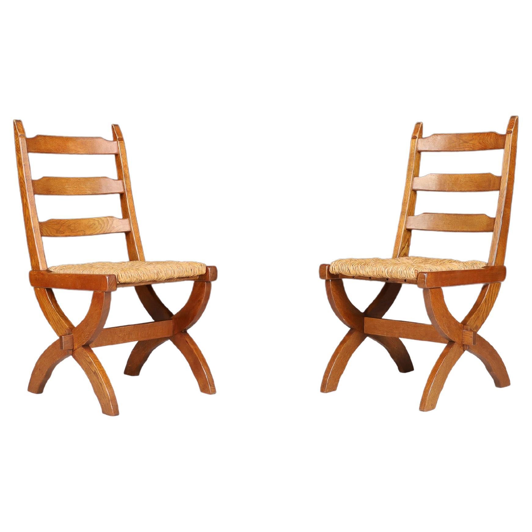 Arthur Umanoff Wood and Rush Captain's Chair at 1stDibs