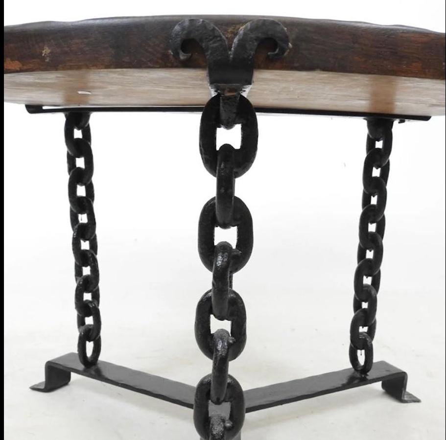 welded chain table legs