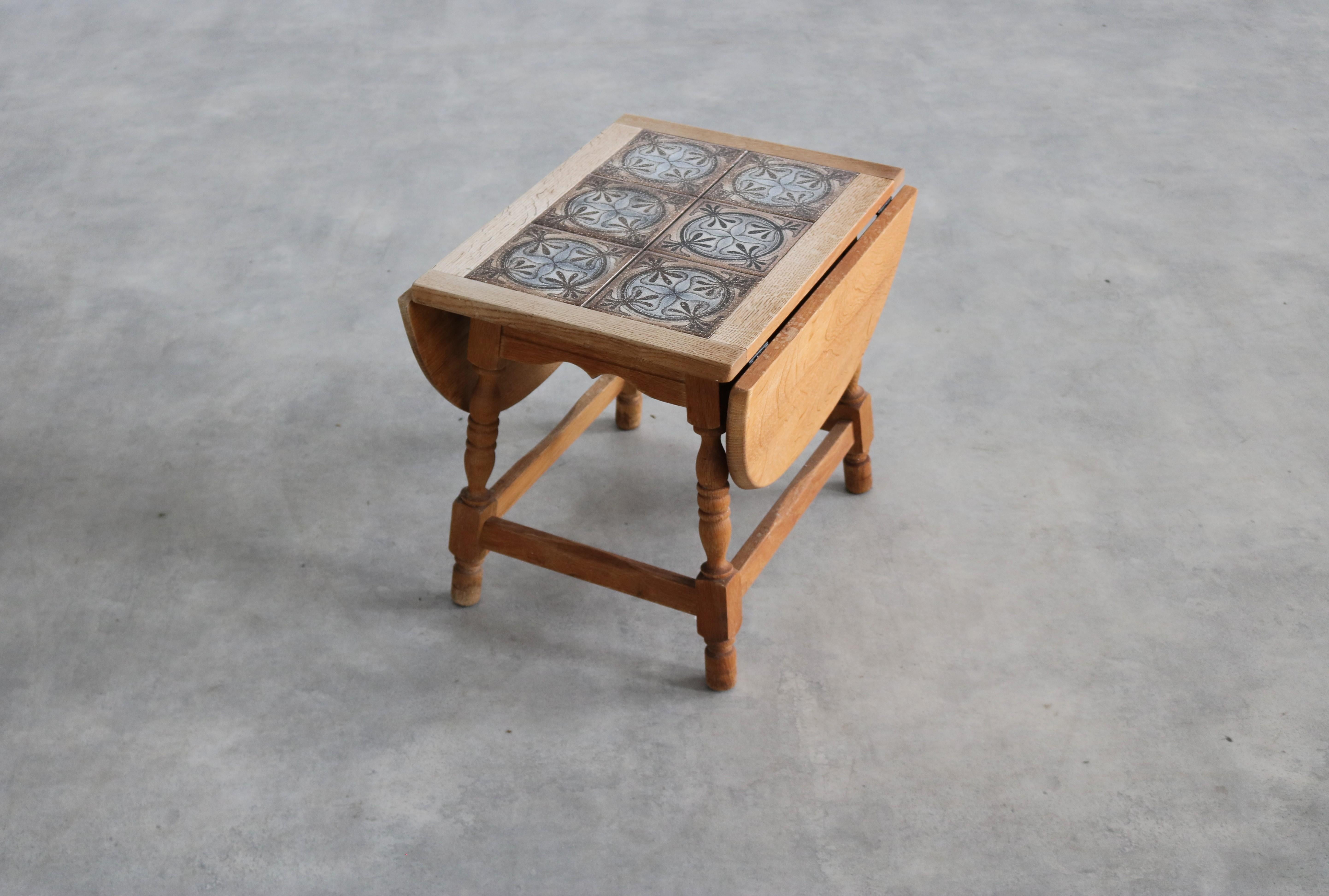 Brutalist side table  small table  1960s  Danish In Good Condition For Sale In Lemmer, NL