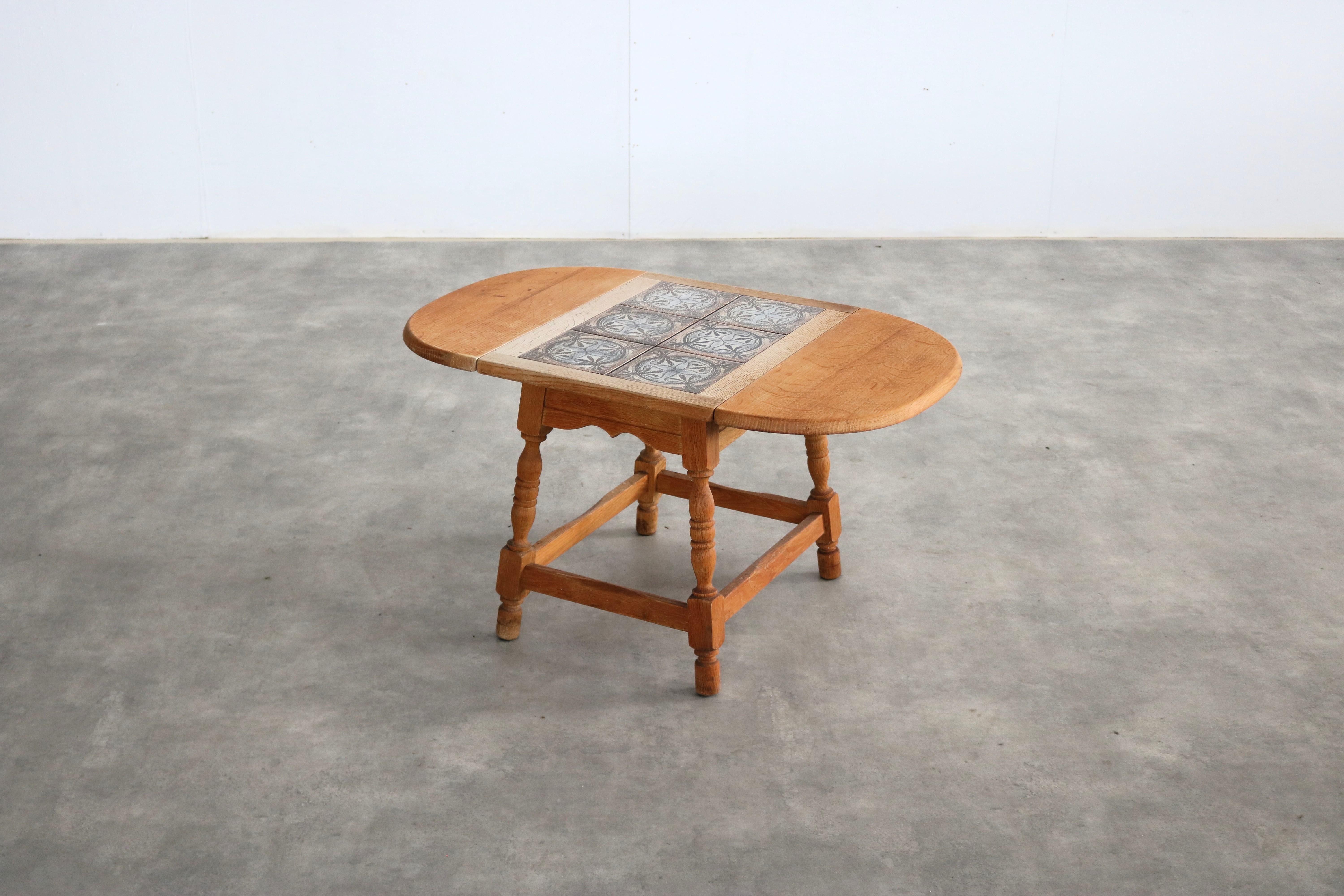 Ceramic Brutalist side table  small table  1960s  Danish For Sale