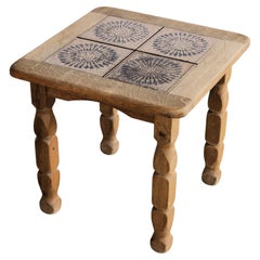 Brutalist side table  small table  1960s  Danish