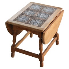Brutalist side table  small table  1960s  Danish