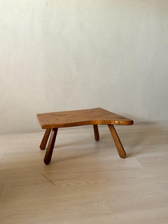 Table d'appoint brutaliste, style Wabi Sabi, France, vers 1970