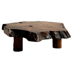Mesa auxiliar Brutalista, estilo Wabi Sabi, Francia, hacia 1970