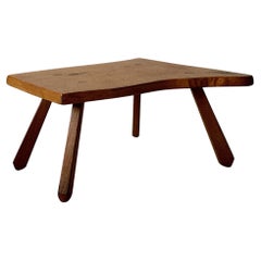 Mesa auxiliar Brutalista, estilo Wabi Sabi, Francia, hacia 1970