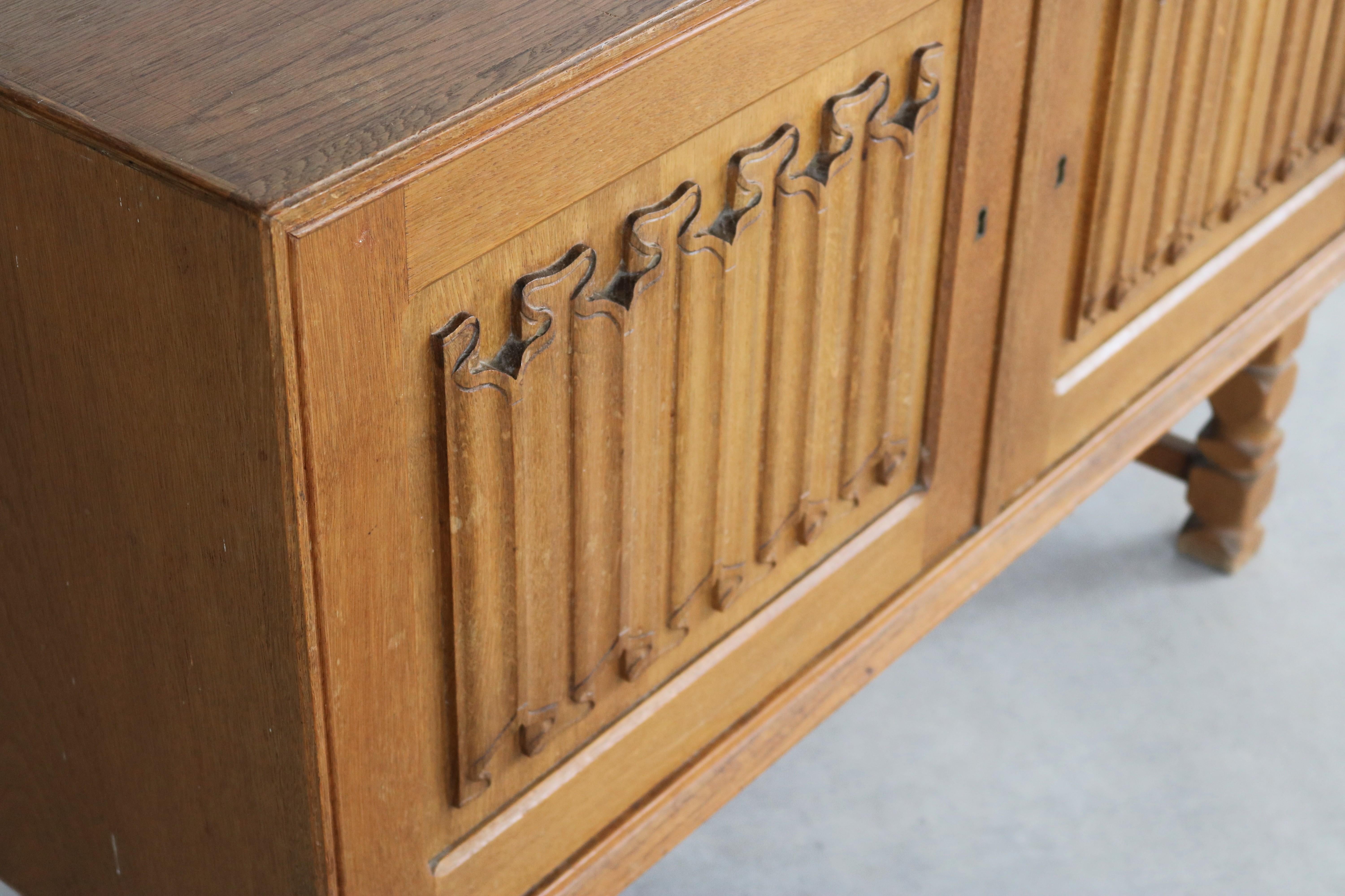 Brutalist sideboard 1960s  Danish For Sale 1